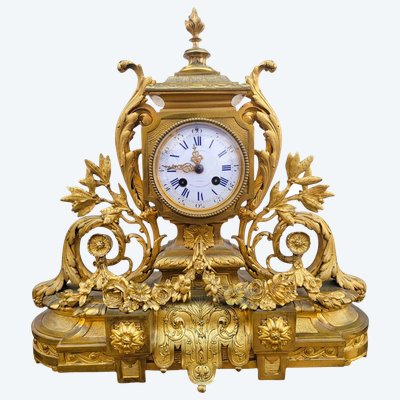 Orologio in bronzo dorato, Napoleone III, XIX secolo