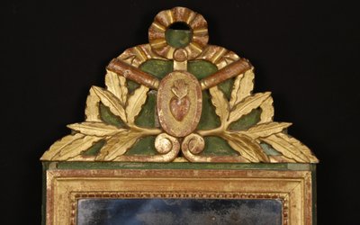 Miroir Vendéen, Louis XVI, bois doré 