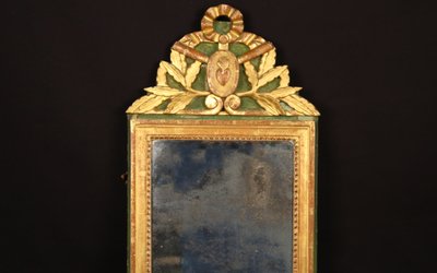 Miroir Vendéen, Louis XVI, bois doré 