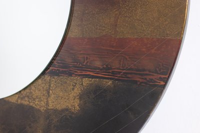 Ginette Clement. Round lacquer mirror. Year 1966. LS6146181A