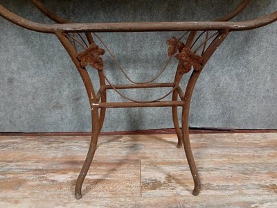 Art Deco wrought-iron console table, circa 1920