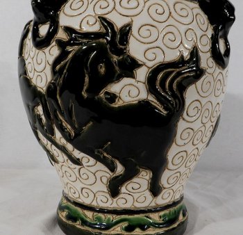  Vaso in ceramica smaltata, Cina - Seconda parte del XIX secolo