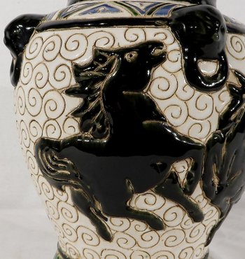  Vaso in ceramica smaltata, Cina - Seconda parte del XIX secolo