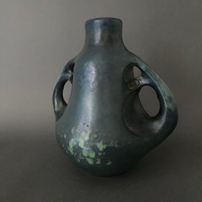 Vase Amphora irisé par Paul Dachsel