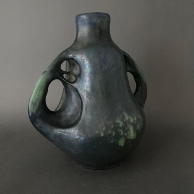 Vase Amphora irisé par Paul Dachsel