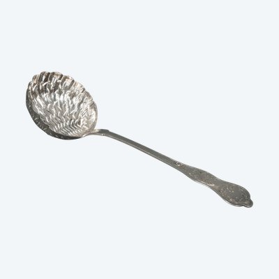 Sprinkling spoon Orfèvre RN silver 53 grams rich Louis XV decor