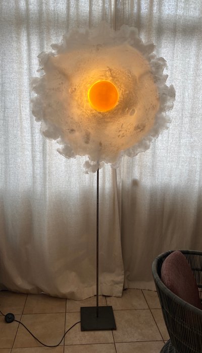 Lampe "oeuf" signée de l'Artiste Michel Froment