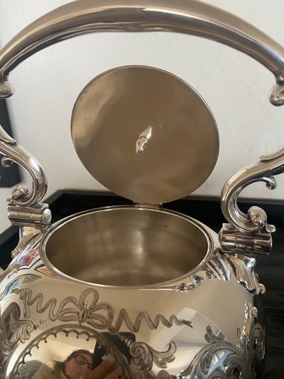 Silver plated samovar