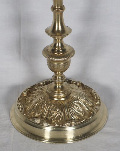 Lampada da scrivania Muller in bronzo, 1900 circa