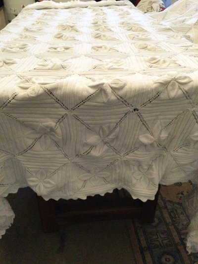 White bedspread