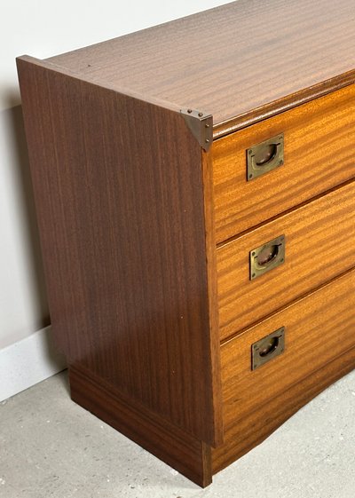 Commode marine en placage de teck Gautier france 1960