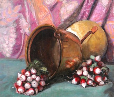 Constant STAN PEET 1888-1966 Still life with radishes, circa 1930-40