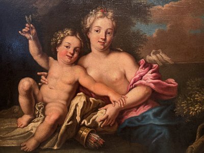 Venus and Love, French school circa 1750