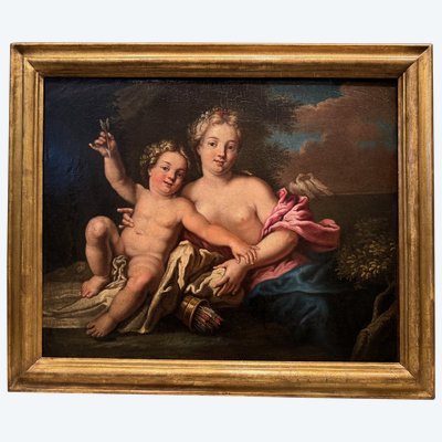 Venus and Love, French school circa 1750