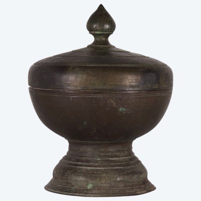 Burmese bronze covered bowl Taungû / Nyaung-yan