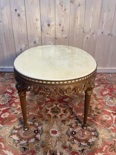 Louis XVI style oval coffee table