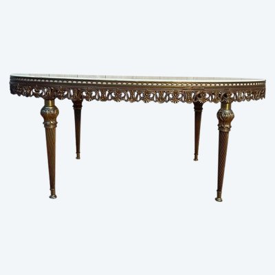 Louis XVI style oval coffee table