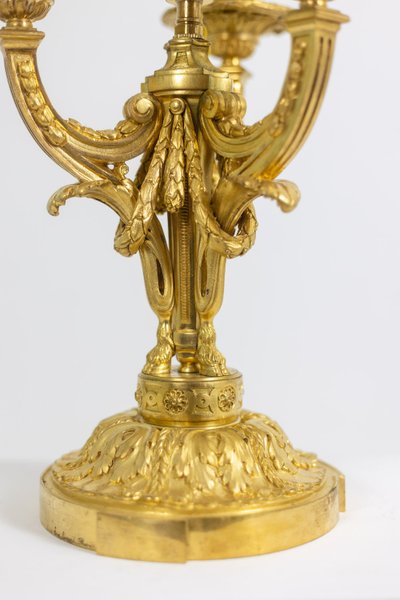 Eugène Bazart Paris. Hot-water bottle lamp in gilt bronze. Circa 1880. LS60331509G