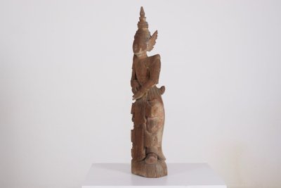 Wooden sculpture of a Burmese Nat