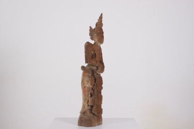 Wooden sculpture of a Burmese Nat