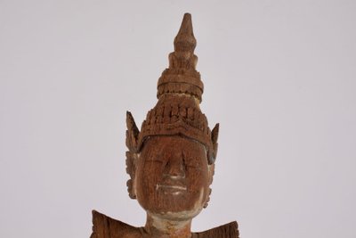 Wooden sculpture of a Burmese Nat