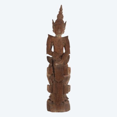 Wooden sculpture of a Burmese Nat