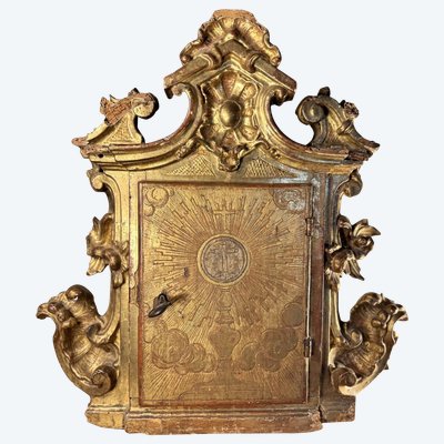 Tabernacle En Bois Doré - Circa 1700