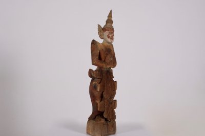 Wooden sculpture of a Burmese Nat