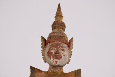 Wooden sculpture of a Burmese Nat