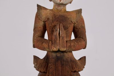 Wooden sculpture of a Burmese Nat