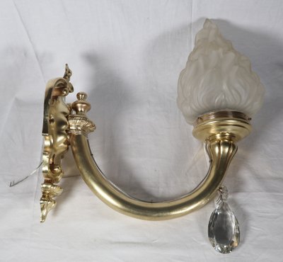 Large gilded bronze wall light from the Napoleon III period