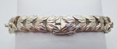 Silver and diamond bracelet, 19th century.   