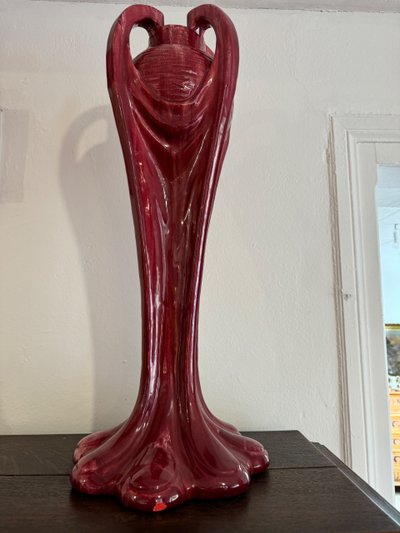 Large Art Nouveau vase attributed to Jérôme Massier