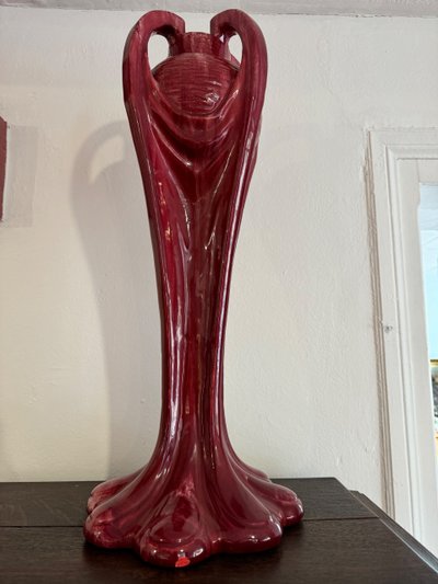 Large Art Nouveau vase attributed to Jérôme Massier