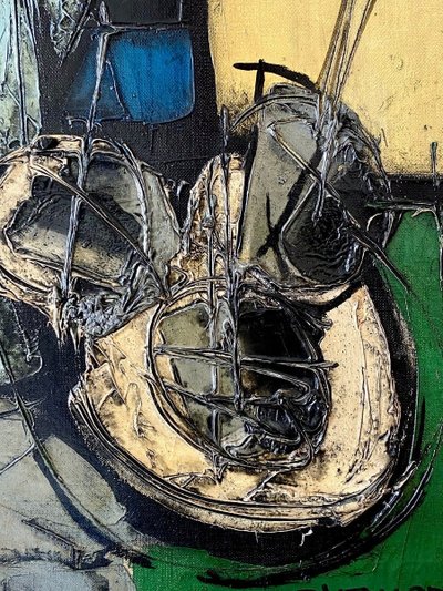 Claude Venard (1913-1999), Nature Morte à La Cafetière painting, 1942.