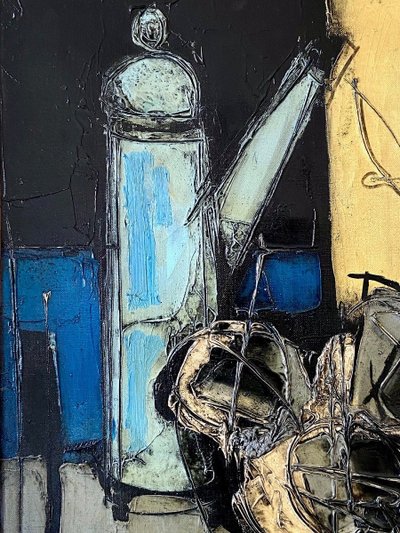 Claude Venard (1913-1999), Nature Morte à La Cafetière painting, 1942.