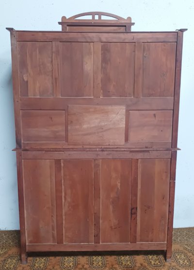 Art Nouveau Art Deco blond walnut sideboard