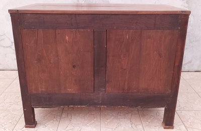 Empire walnut chest of drawers