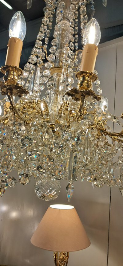 Crystal chandelier Napoleon III period 87 x 60