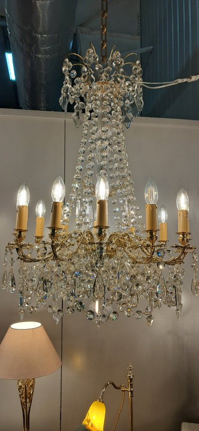 Crystal chandelier Napoleon III period 87 x 60