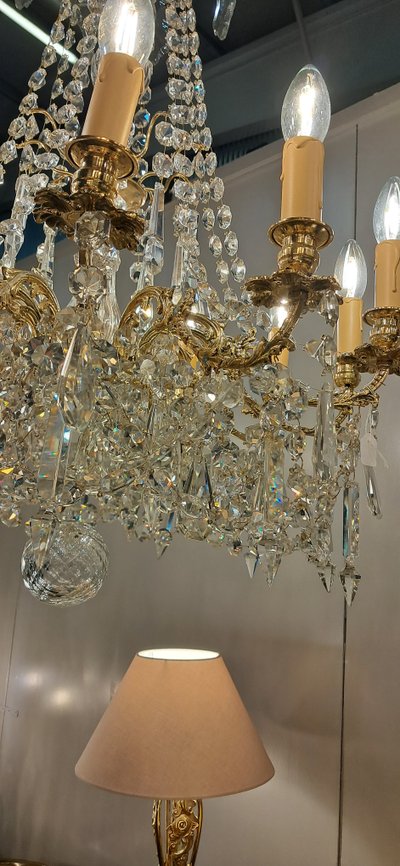 Crystal chandelier Napoleon III period 87 x 60