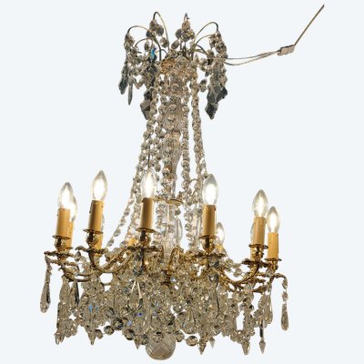 Crystal chandelier Napoleon III period 87 x 60