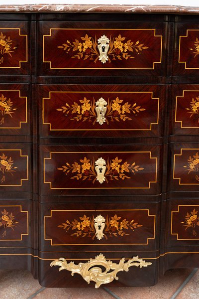 Antique Napoleon III chest of drawers, France, 19th century.