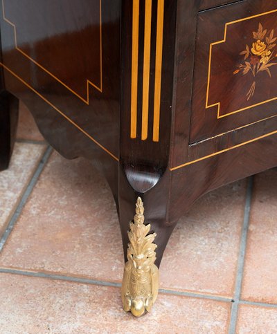 Antique Napoleon III chest of drawers, France, 19th century.