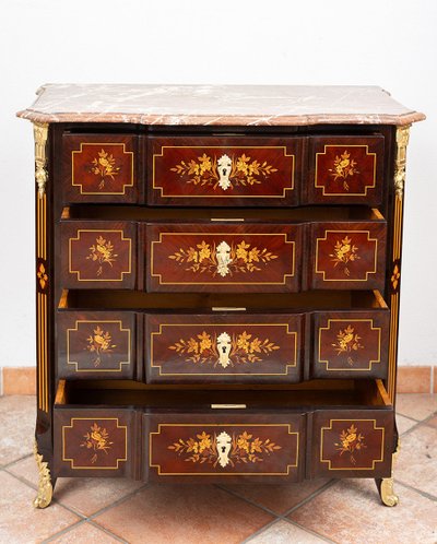 Antique Napoleon III chest of drawers, France, 19th century.