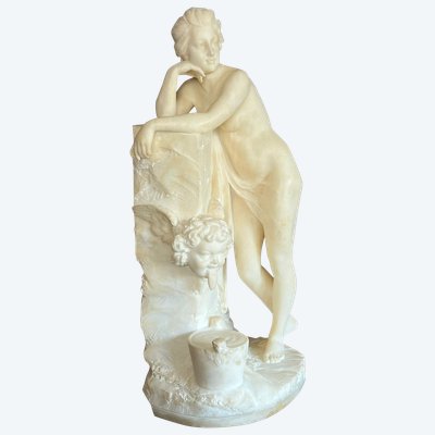 Carrara marble sculpture by FIASCHI EMILIO 19th century