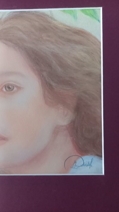 Portrait of a woman in pastel