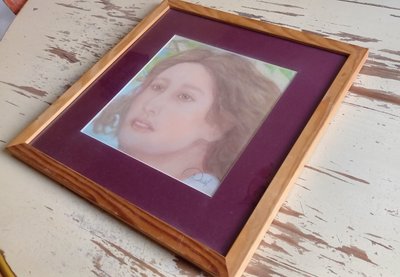 Portrait of a woman in pastel