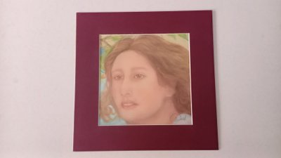 Portrait of a woman in pastel