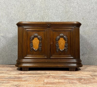 Art Nouveau oak and burr wood sideboard, circa 1900